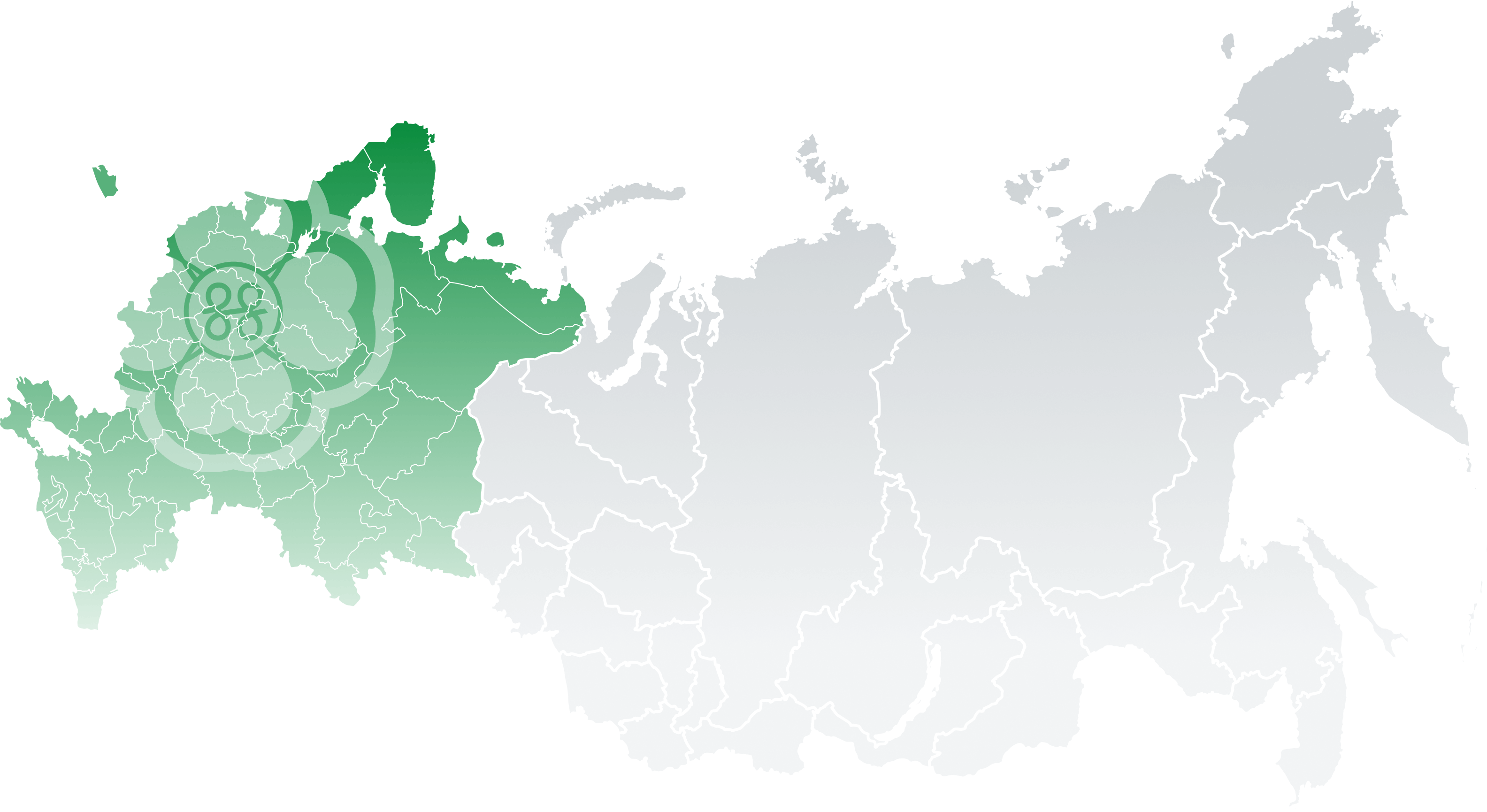 Регионы покрытия